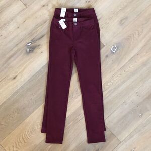 Set of 2 Gap Kids Burgundy Jeggings, Girls 10 slim NWT